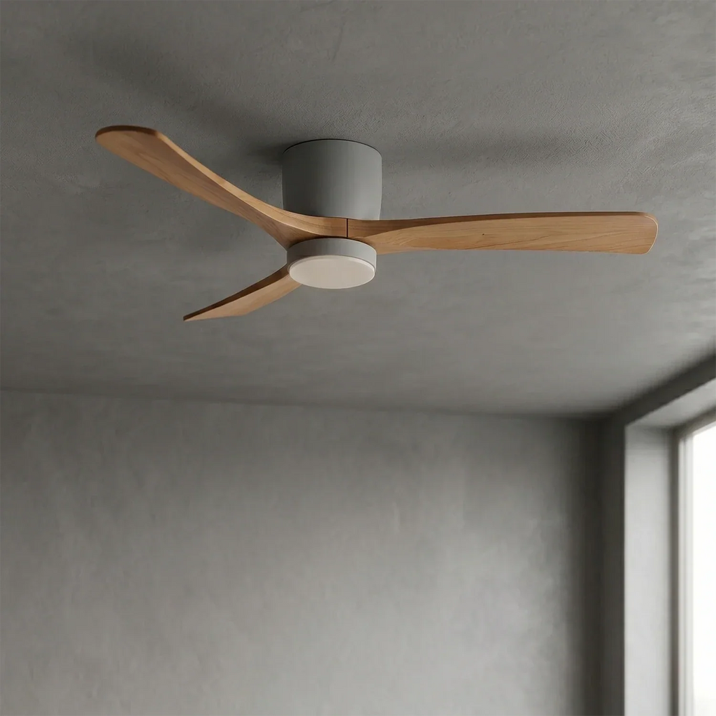 Propeller Style Wooden Ceiling Fan Light | wildoxy