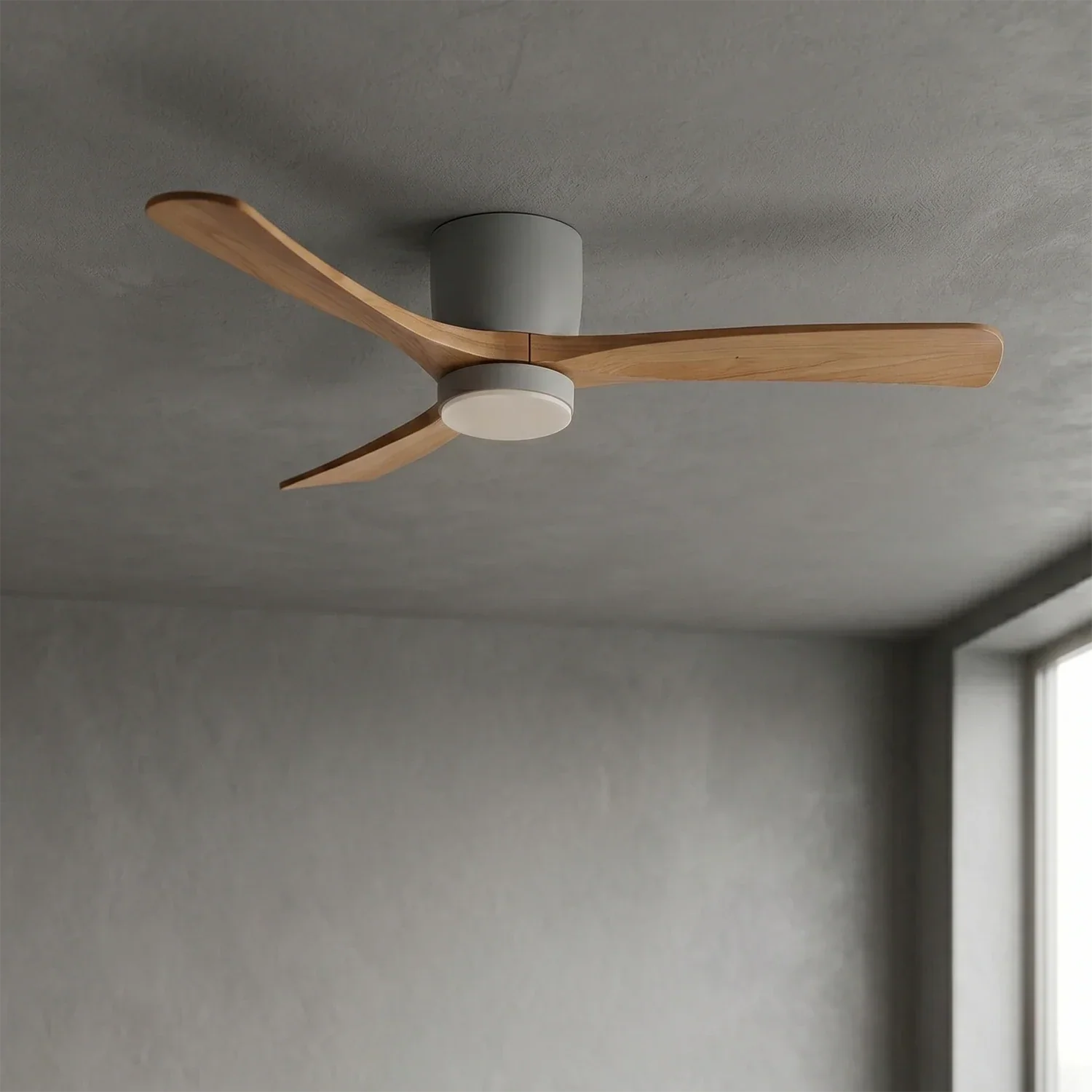 Propeller Style Wooden Ceiling Fan Light | wildoxy