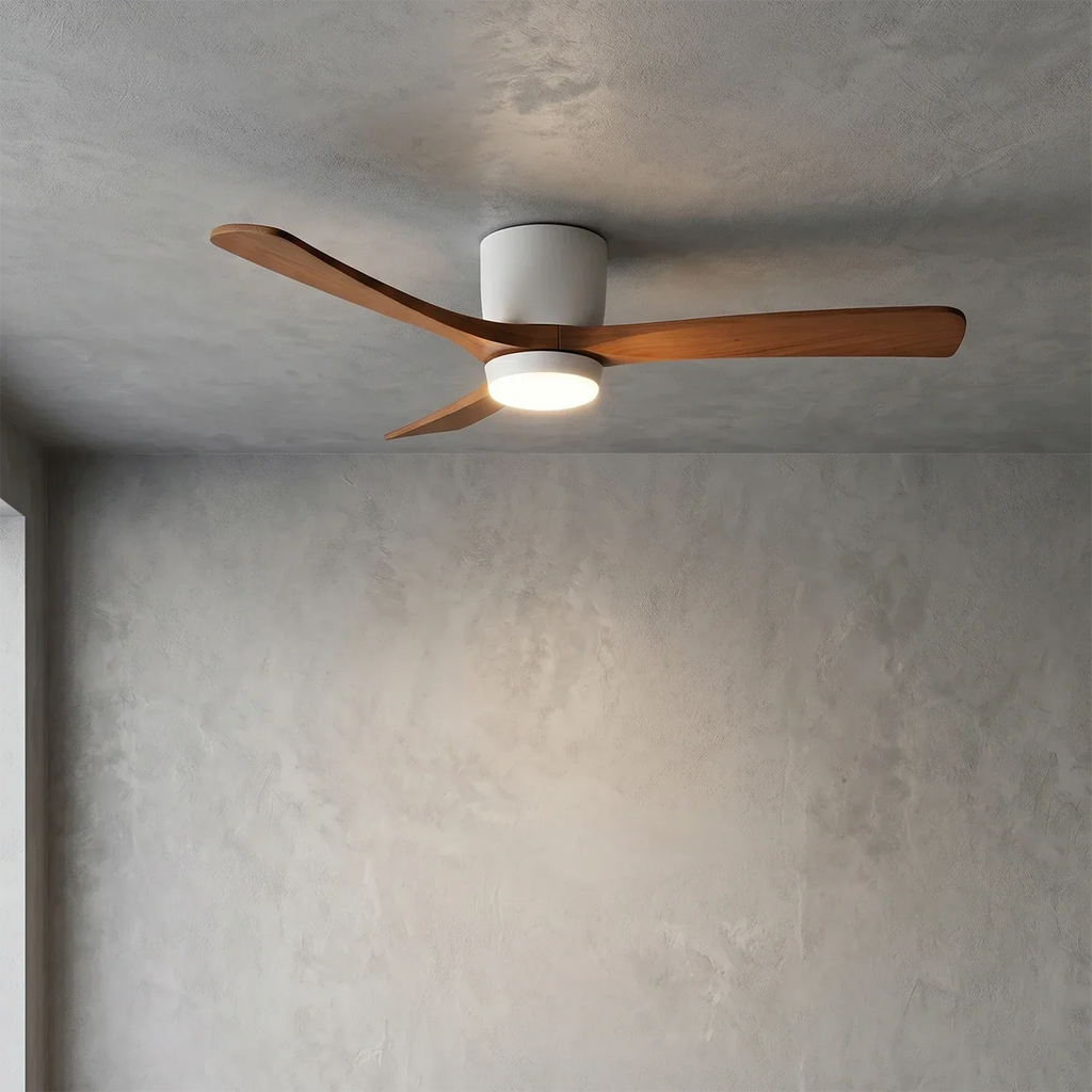 Propeller Style Wooden Ceiling Fan Light | wildoxy