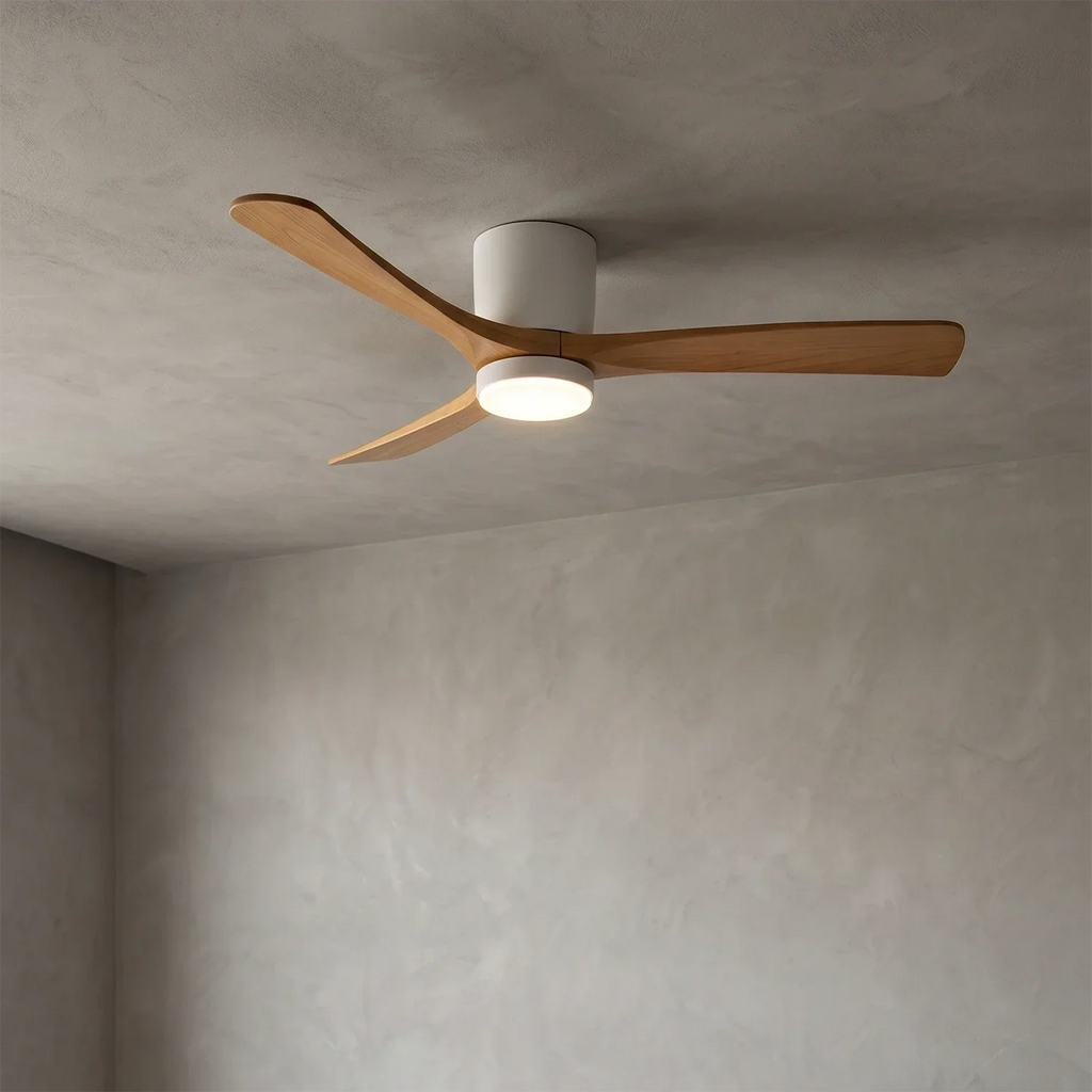 Propeller Style Wooden Ceiling Fan Light | wildoxy