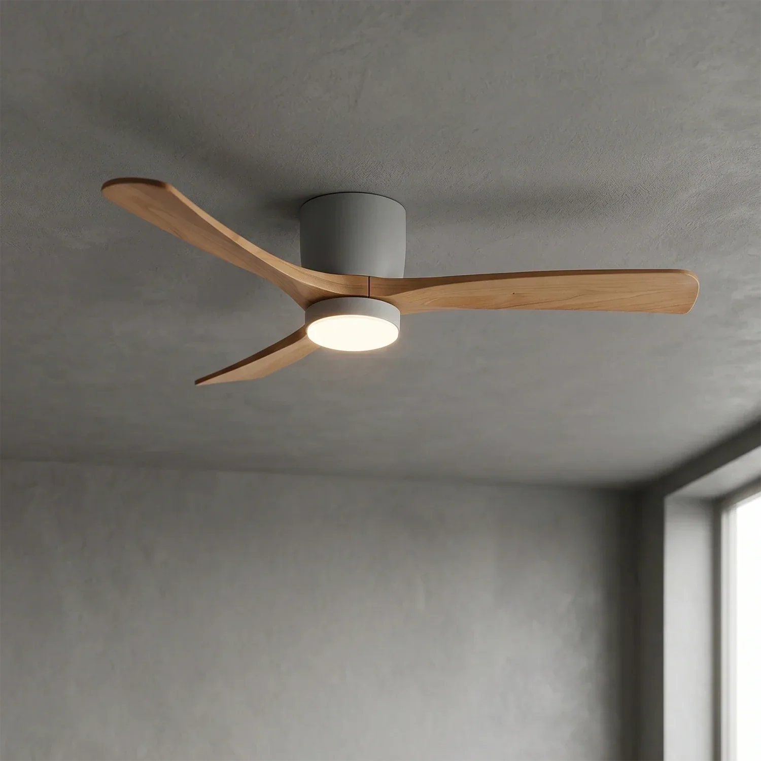 Propeller Style Wooden Ceiling Fan Light | wildoxy