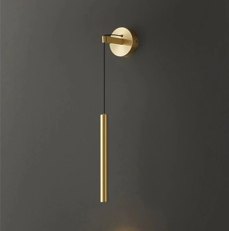 Solara Copper LED Wall Lamp - Single Light Wall Mount Fixture