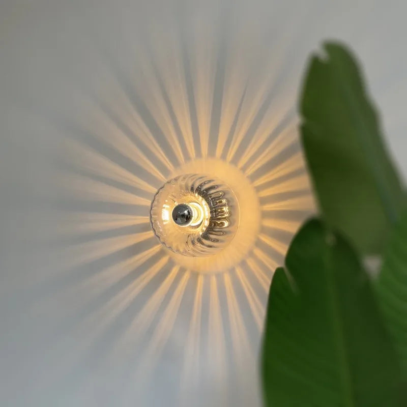 Lámpara de pared de vidrio escandinava Bauhaus - aplique moderno E14