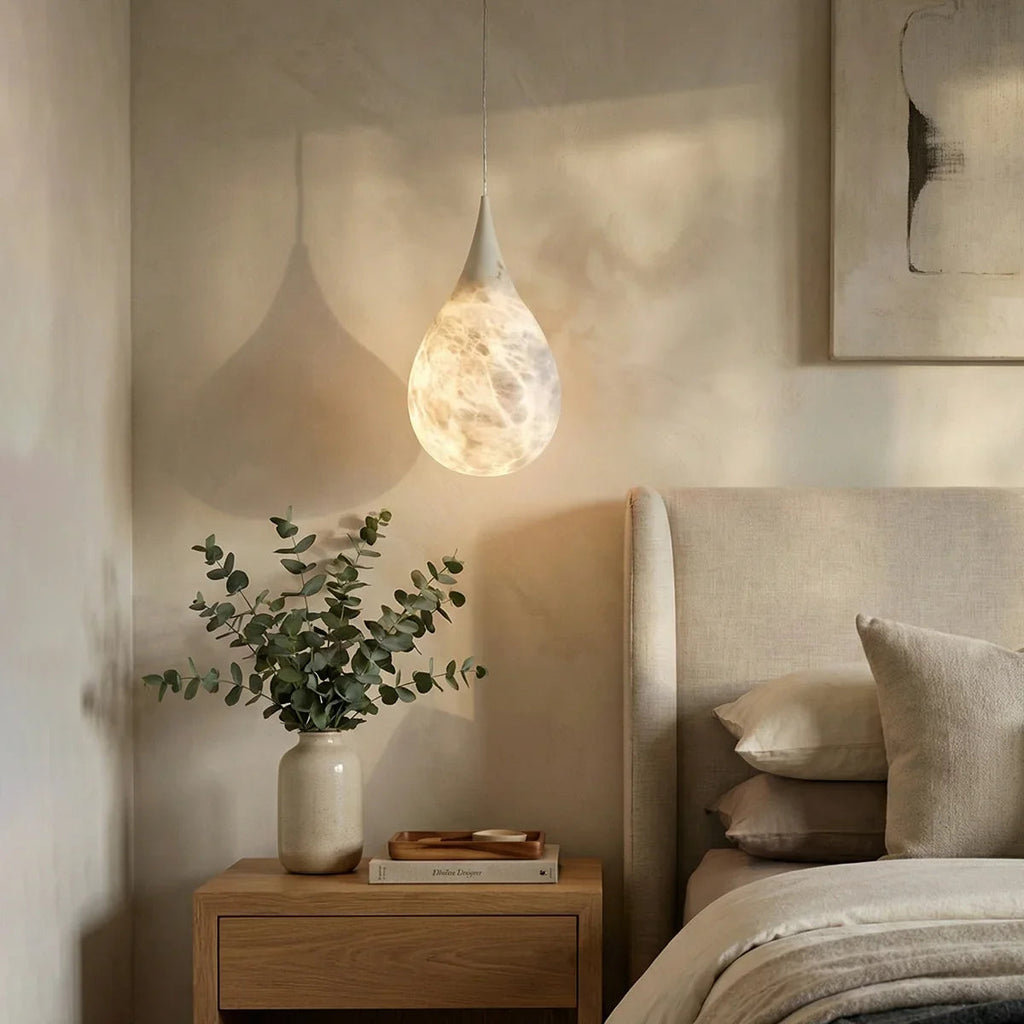 Raindrop Alabaster Pendant Light | wildoxy