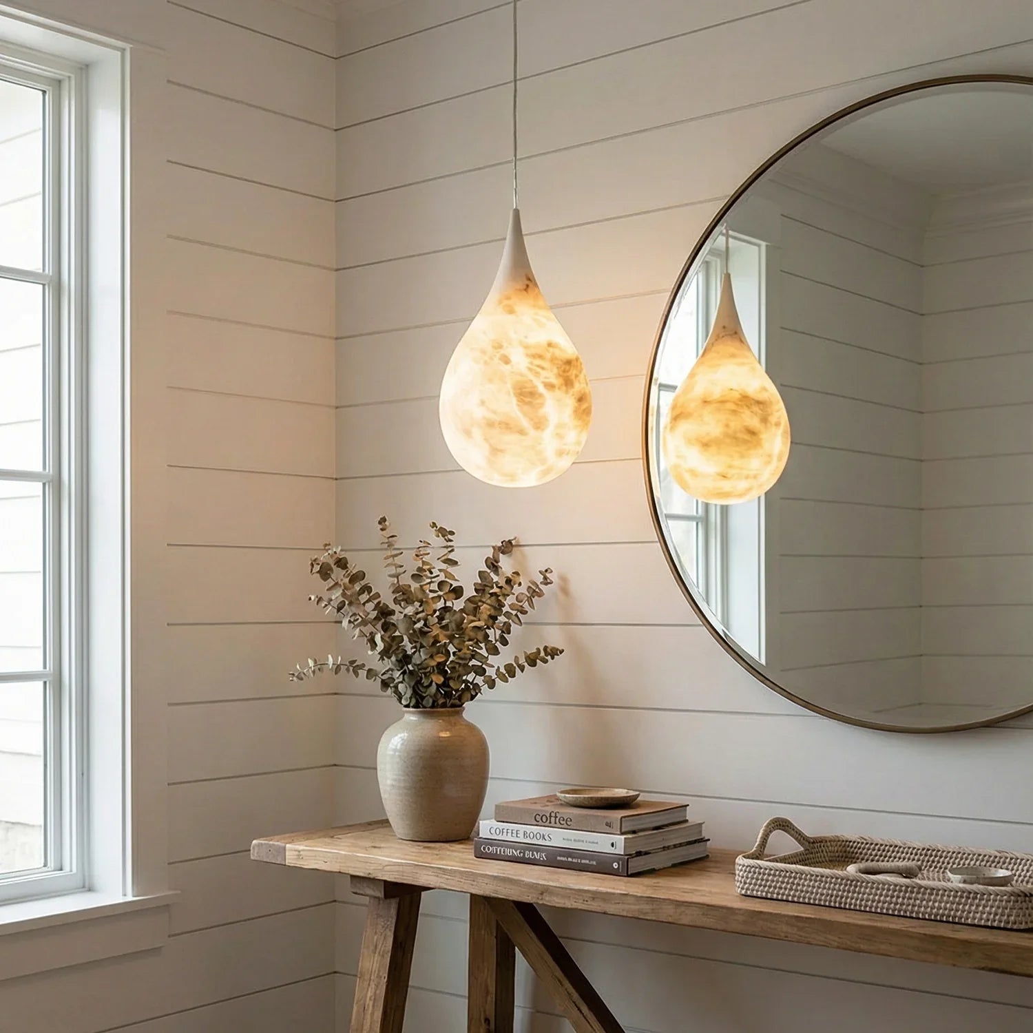 Raindrop Alabaster Pendant Light | wildoxy