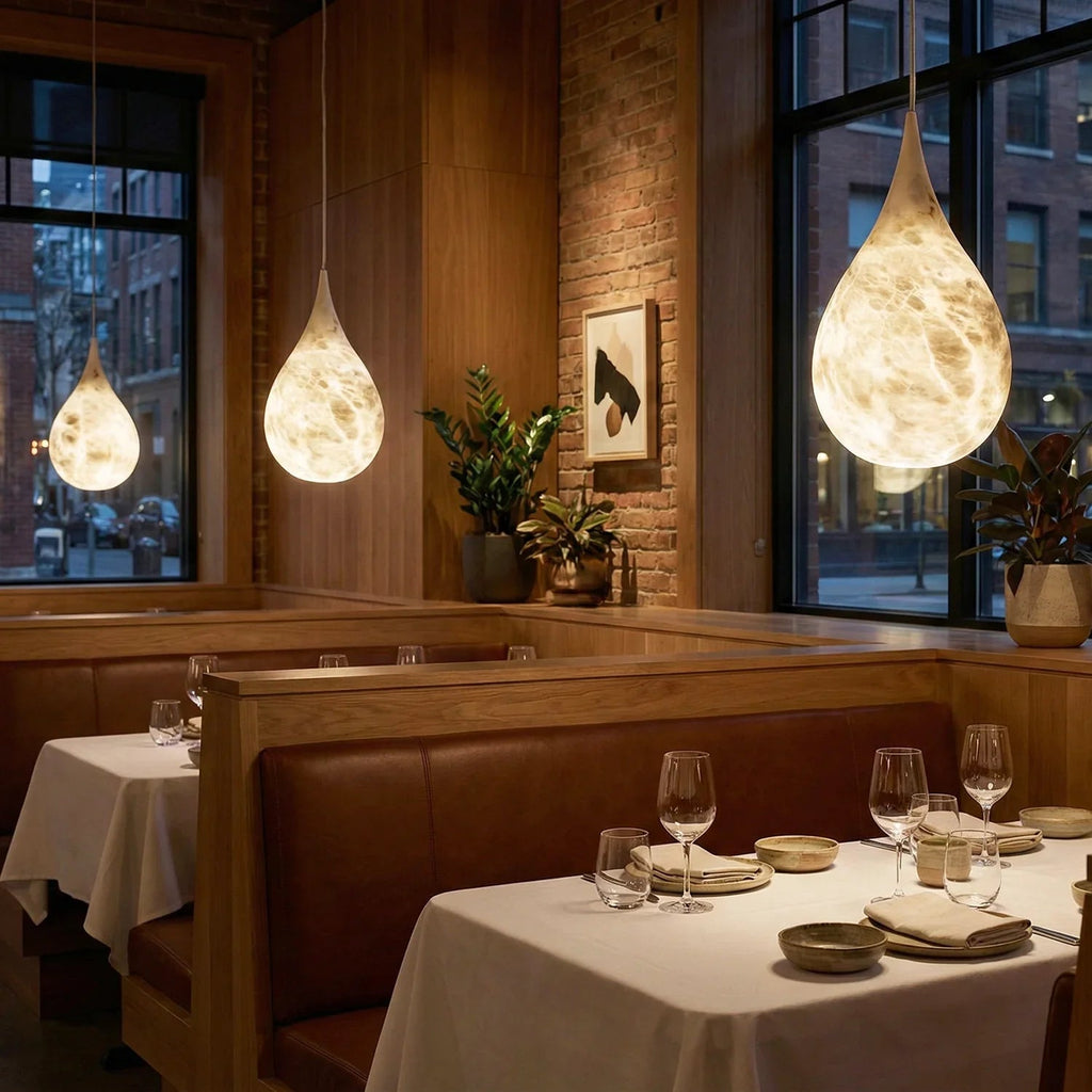 Raindrop Alabaster Pendant Light | wildoxy
