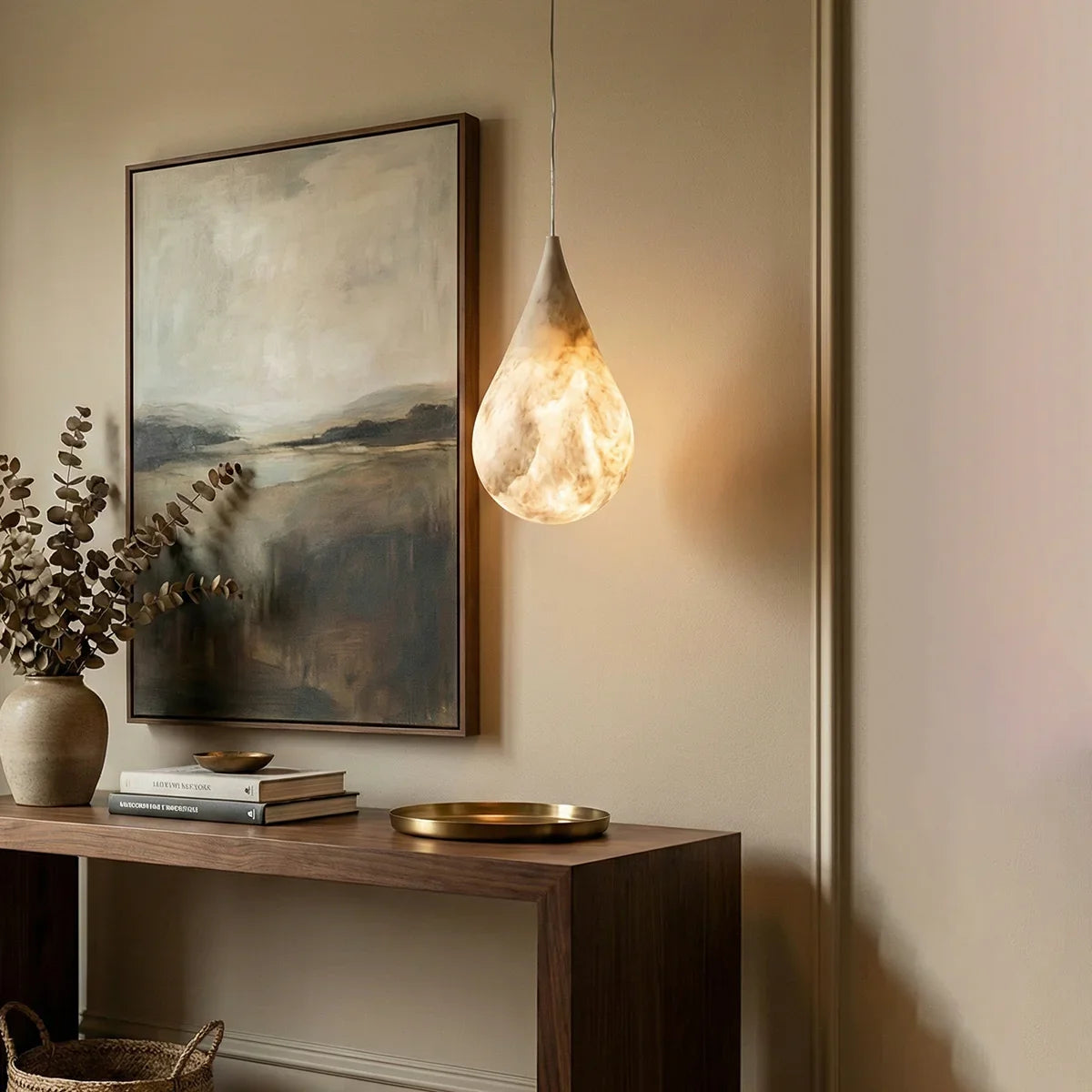 Raindrop Alabaster Pendant Light | wildoxy