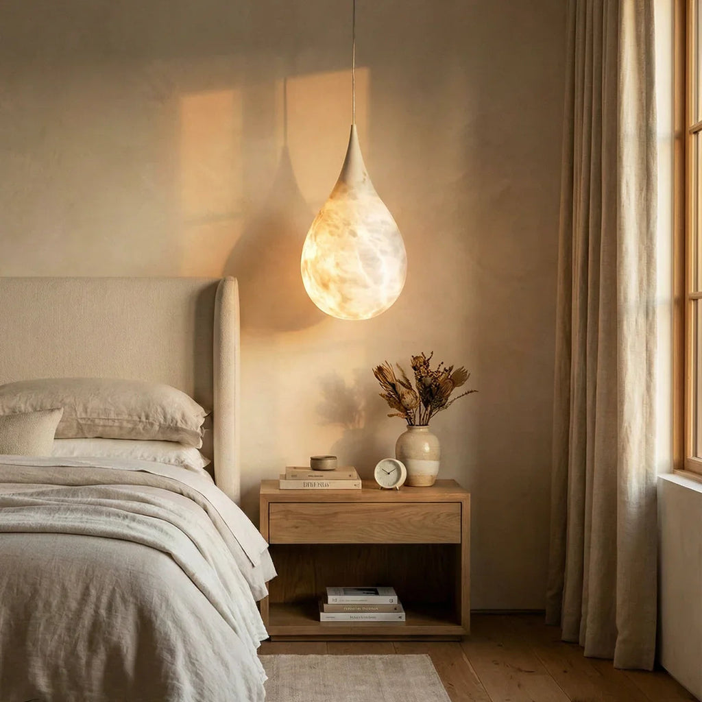 Raindrop Alabaster Pendant Light | wildoxy