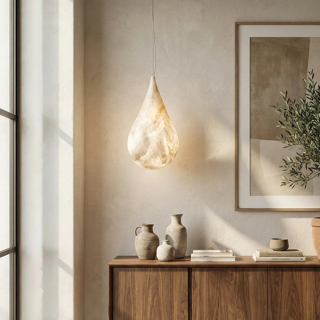 Raindrop Alabaster Pendant Light | wildoxy