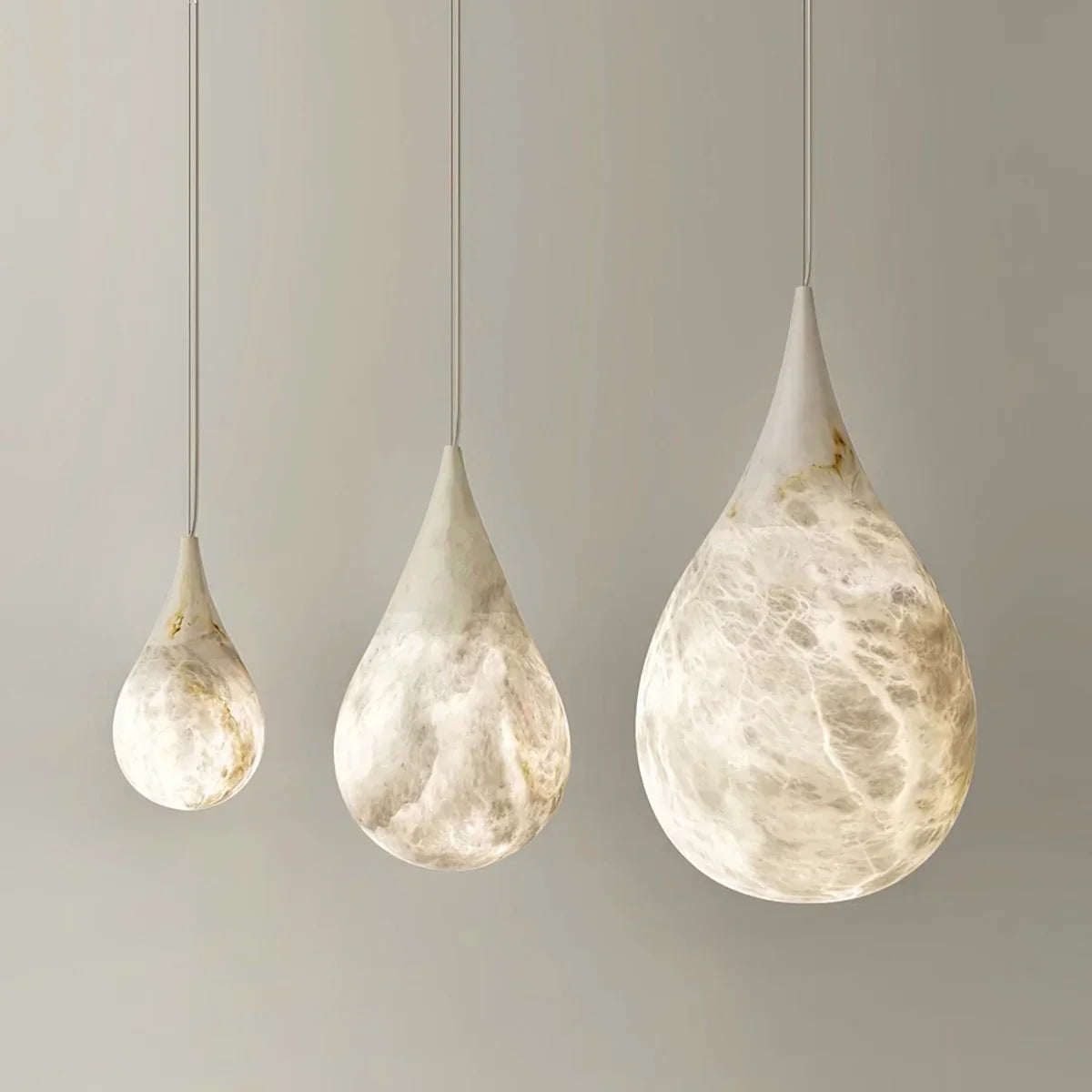 Raindrop Alabaster Pendant Light | wildoxy