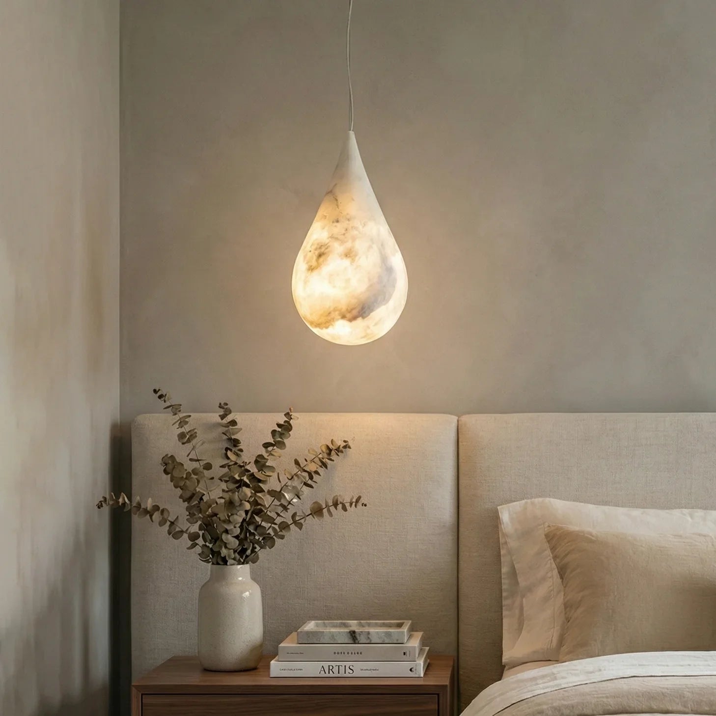 Raindrop Alabaster Pendant Light | wildoxy