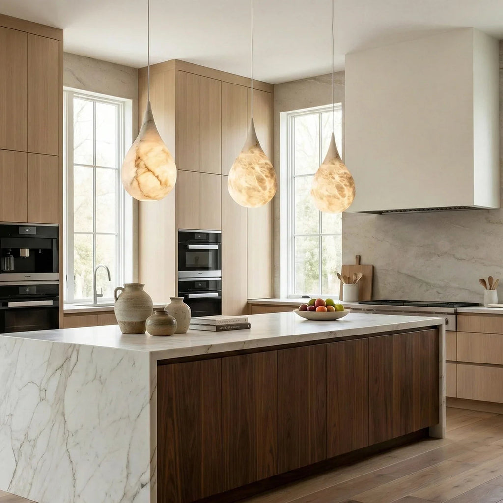 Raindrop Alabaster Pendant Light | wildoxy