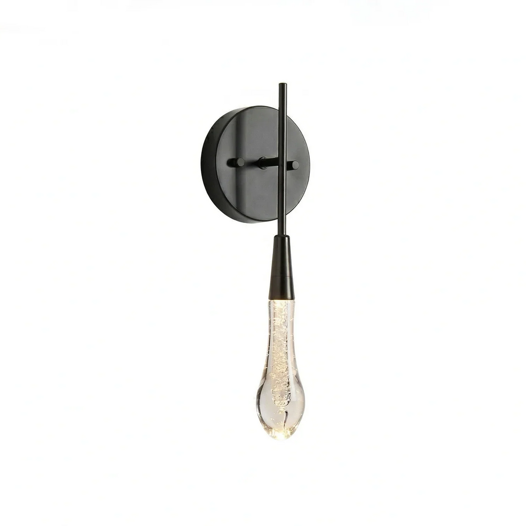 Raindrop Glass Solitaire Wall Lamp | wildoxy