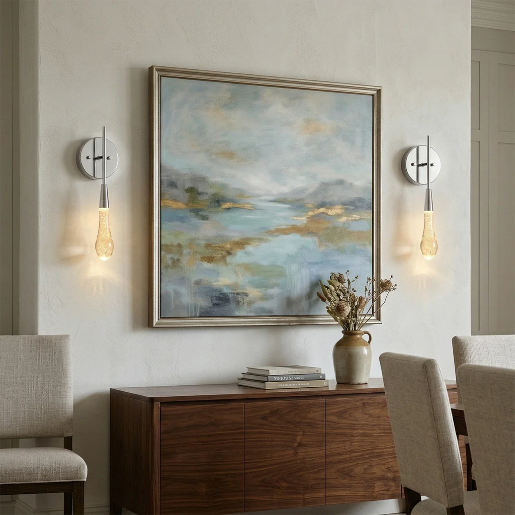 Raindrop Glass Solitaire Wall Lamp | wildoxy