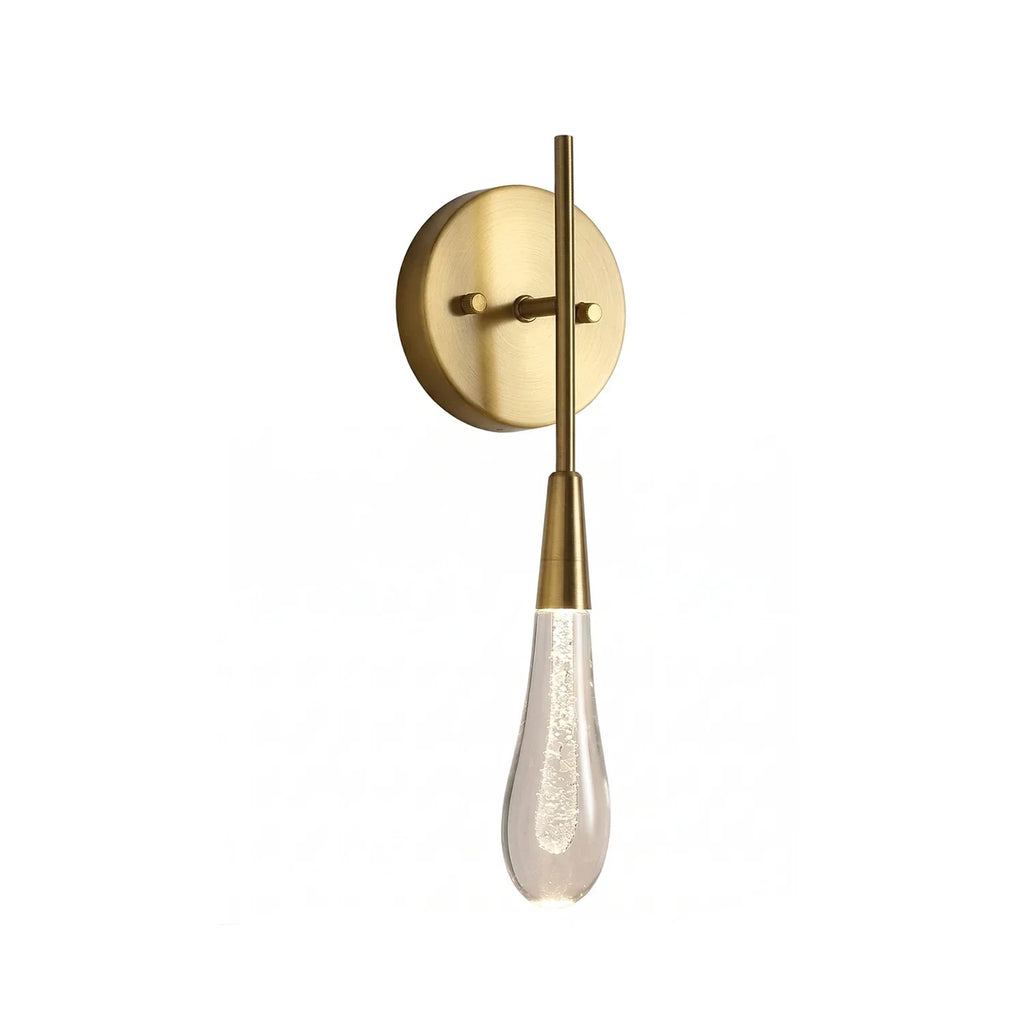 Raindrop Glass Solitaire Wall Lamp | wildoxy