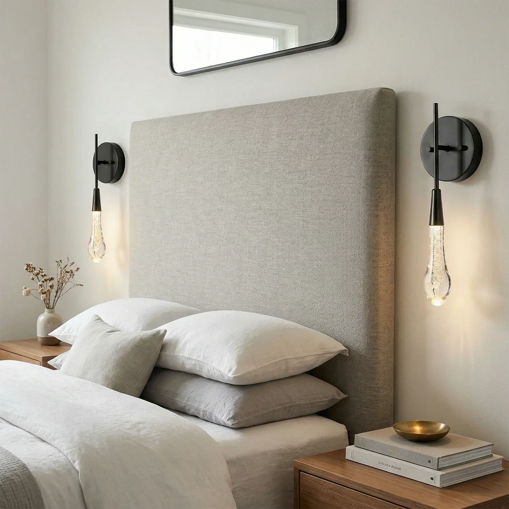 Raindrop Glass Solitaire Wall Lamp | wildoxy