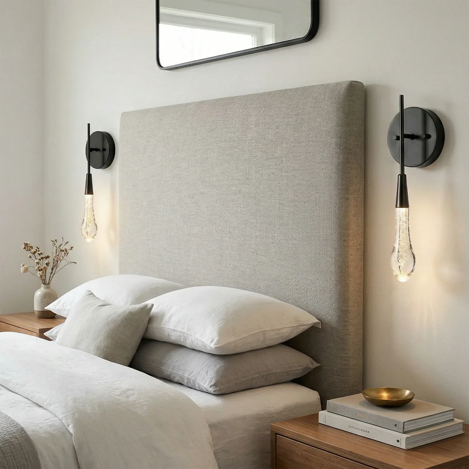 Raindrop Glass Solitaire Wall Lamp | wildoxy