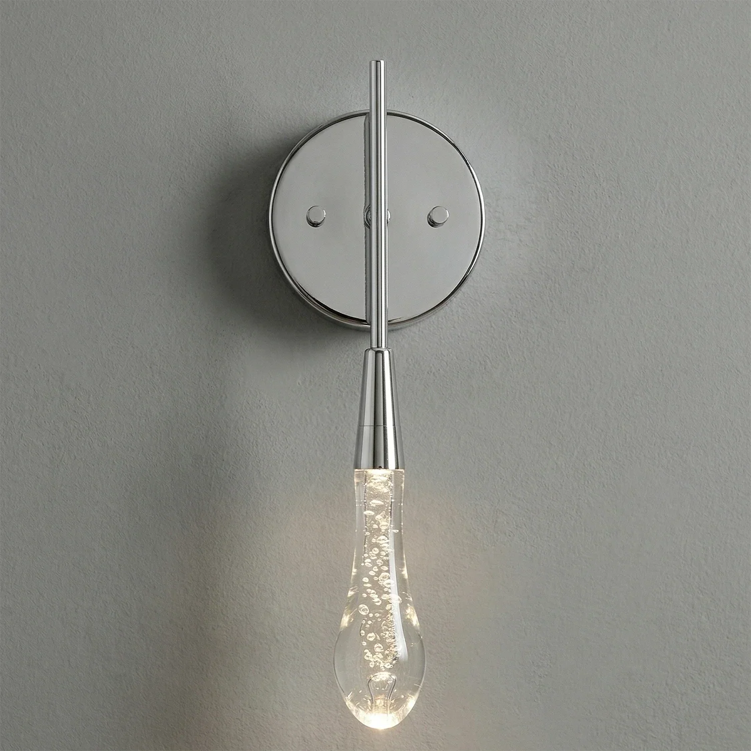 Raindrop Glass Solitaire Wall Lamp | wildoxy