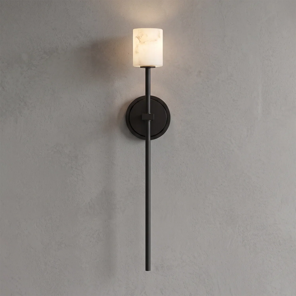 Rainer Alabaster Torch Wall Sconce | wildoxy