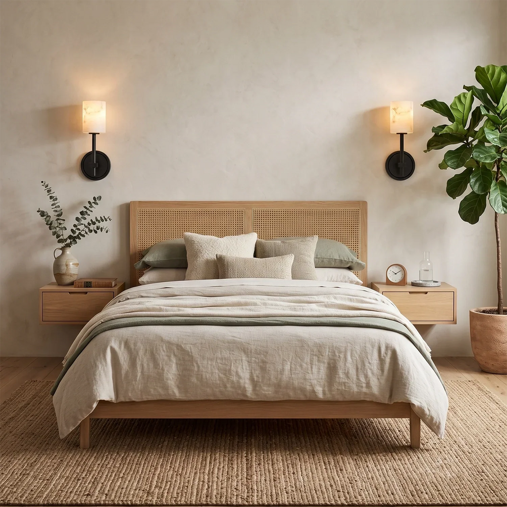 Rainer Alabaster Torch Wall Sconce | wildoxy