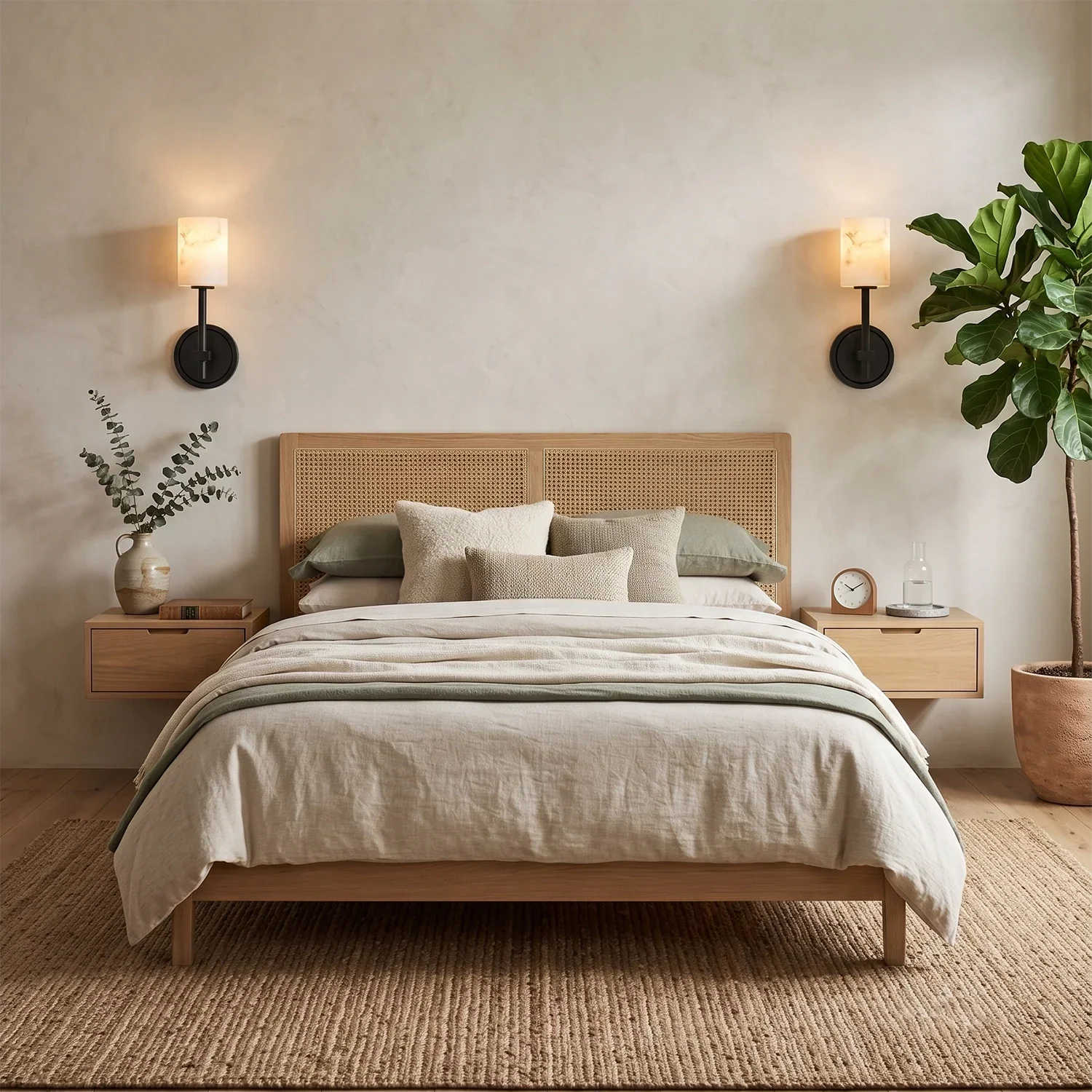 Rainer Alabaster Torch Wall Sconce | wildoxy