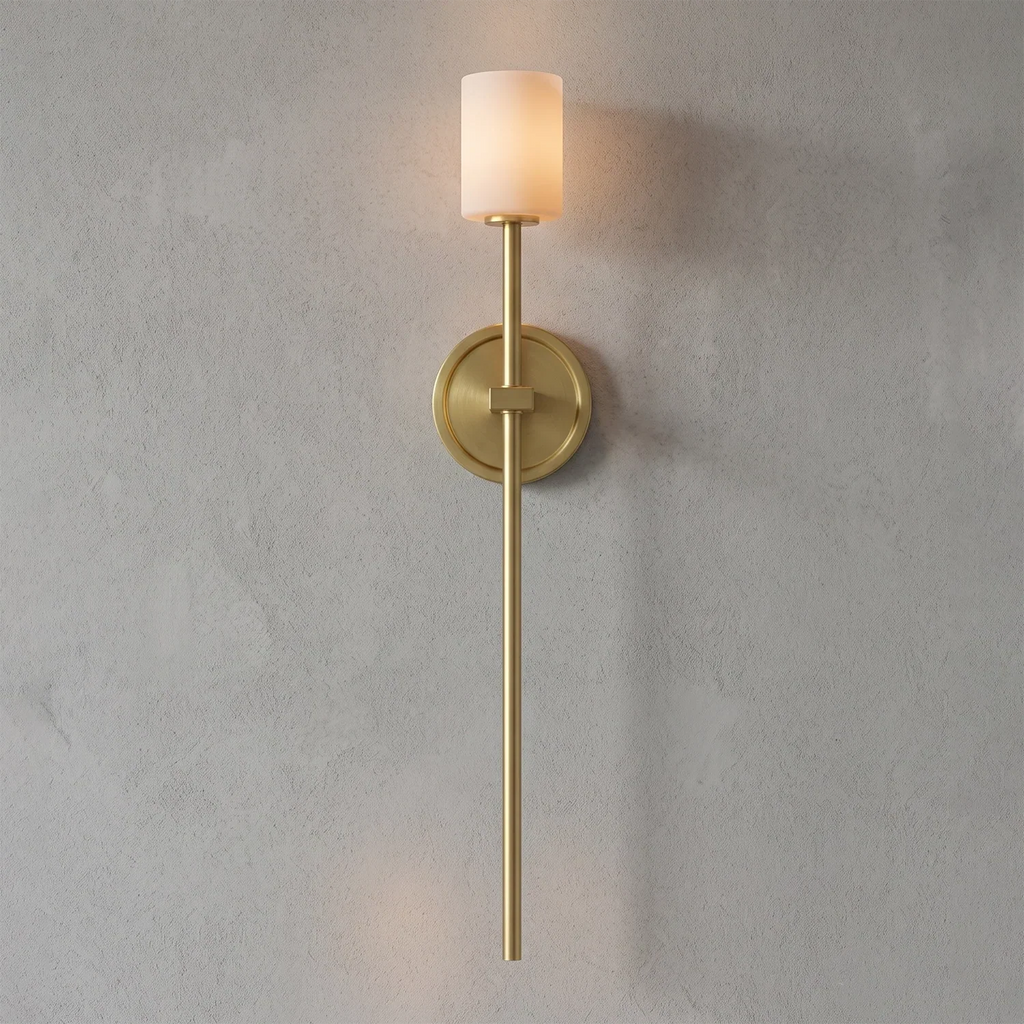 Rainer Alabaster Torch Wall Sconce | wildoxy