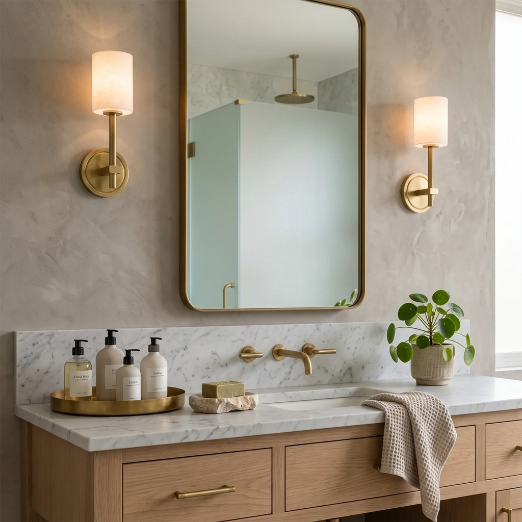 Rainer Alabaster Torch Wall Sconce | wildoxy