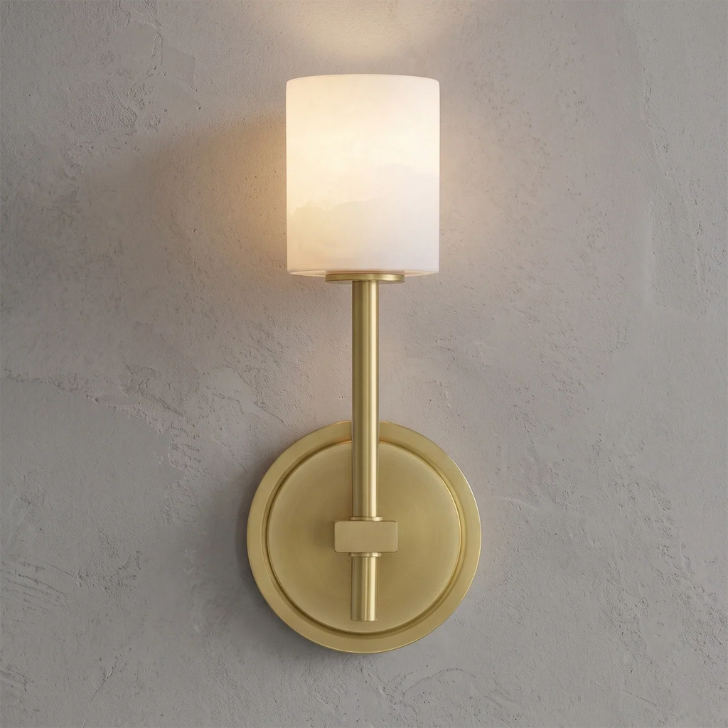 Rainer Alabaster Torch Wall Sconce | wildoxy