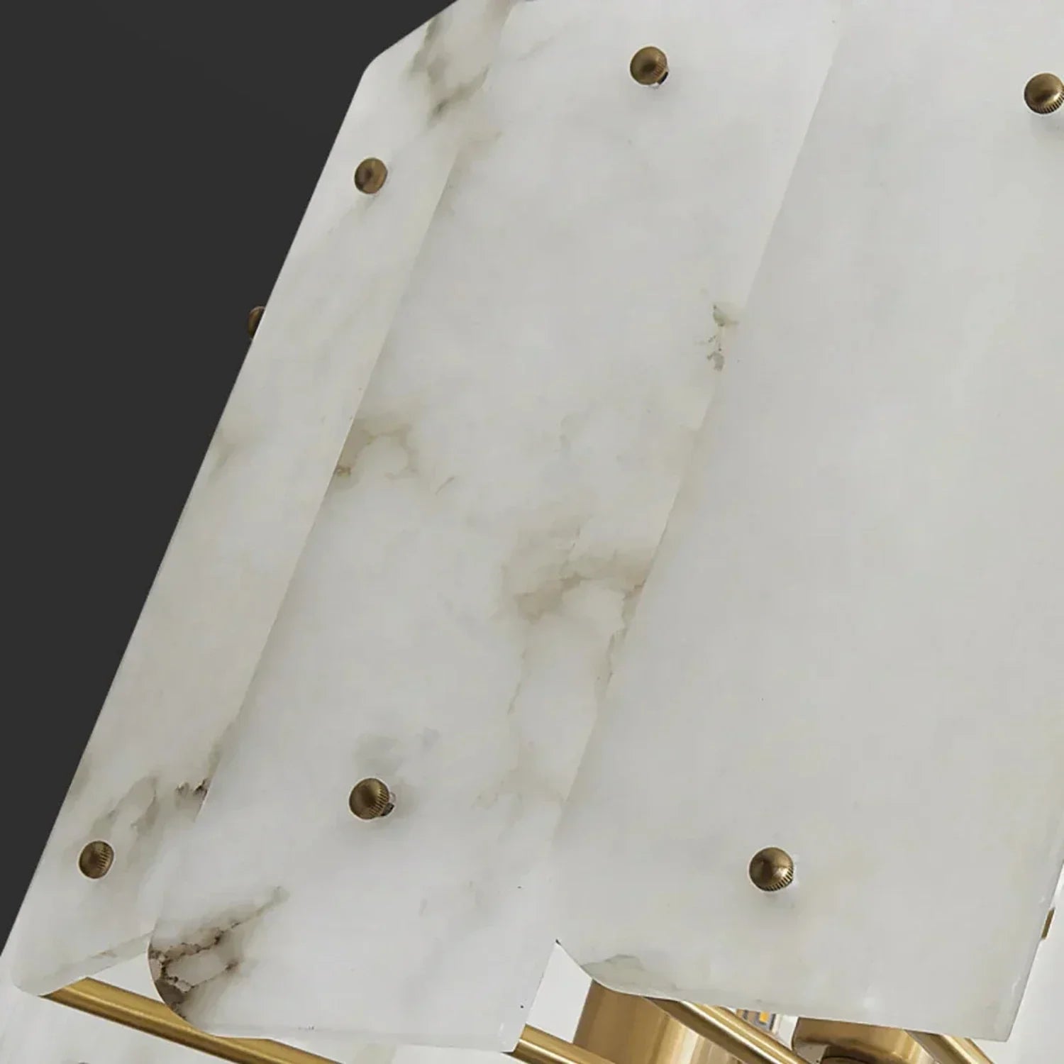 Rainer Shingled Alabaster Drum Chandelier | wildoxy