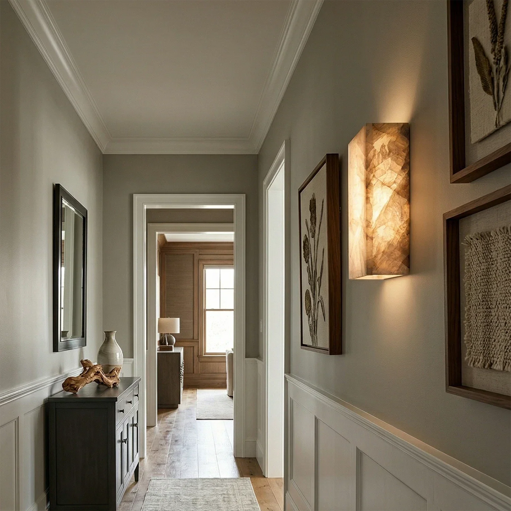 Rectangular Alabaster Wall Light | wildoxy