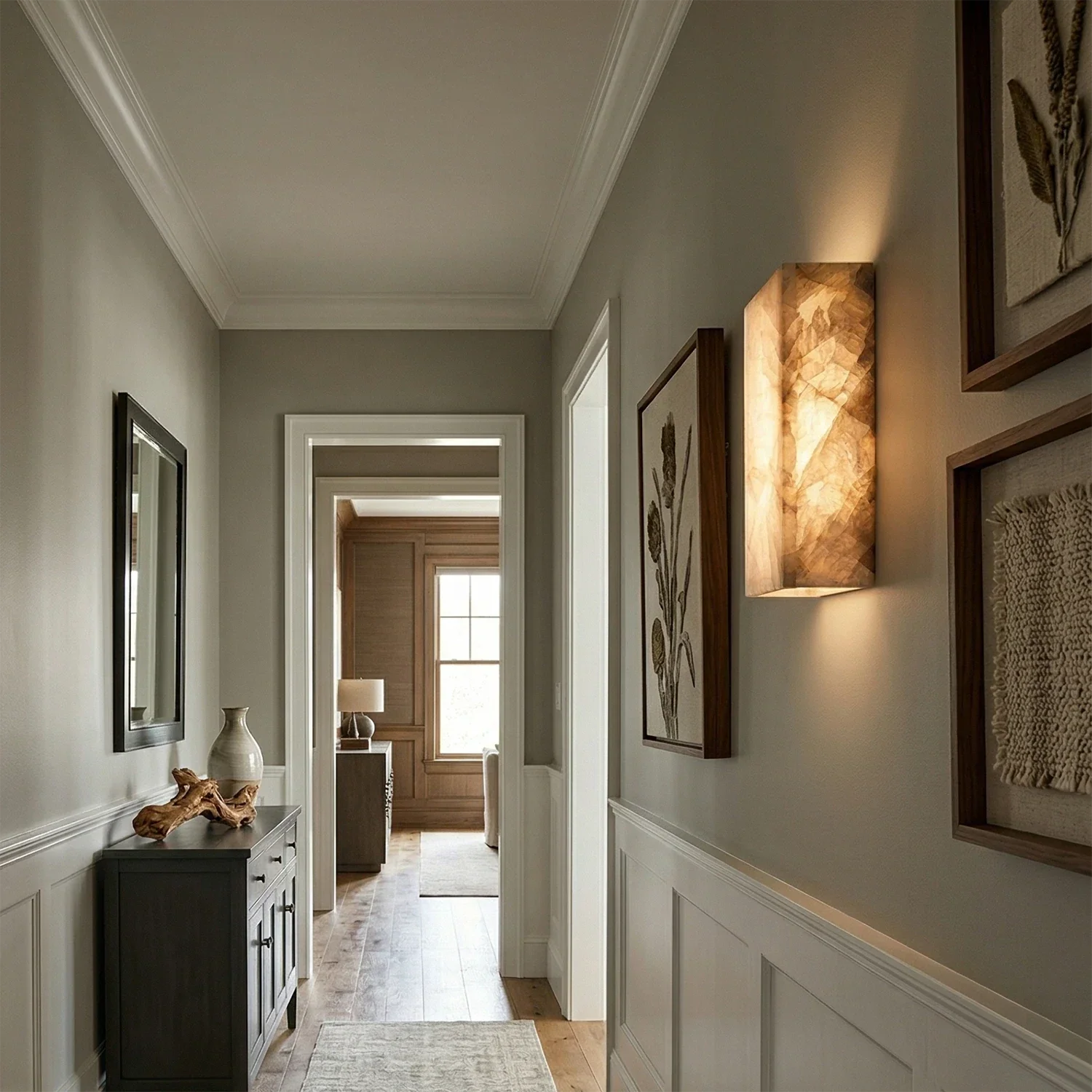 Rectangular Alabaster Wall Light | wildoxy