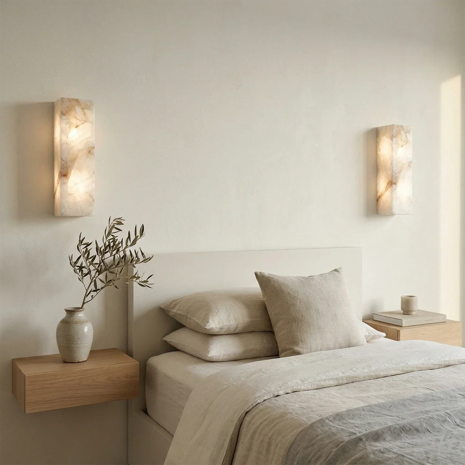 Rectangular Alabaster Wall Light | wildoxy