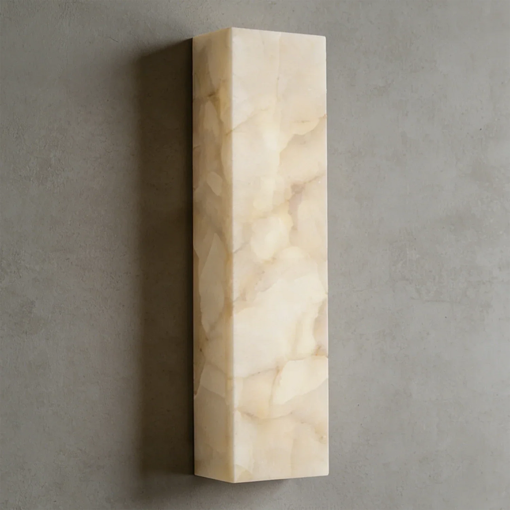 Rectangular Alabaster Wall Light | wildoxy
