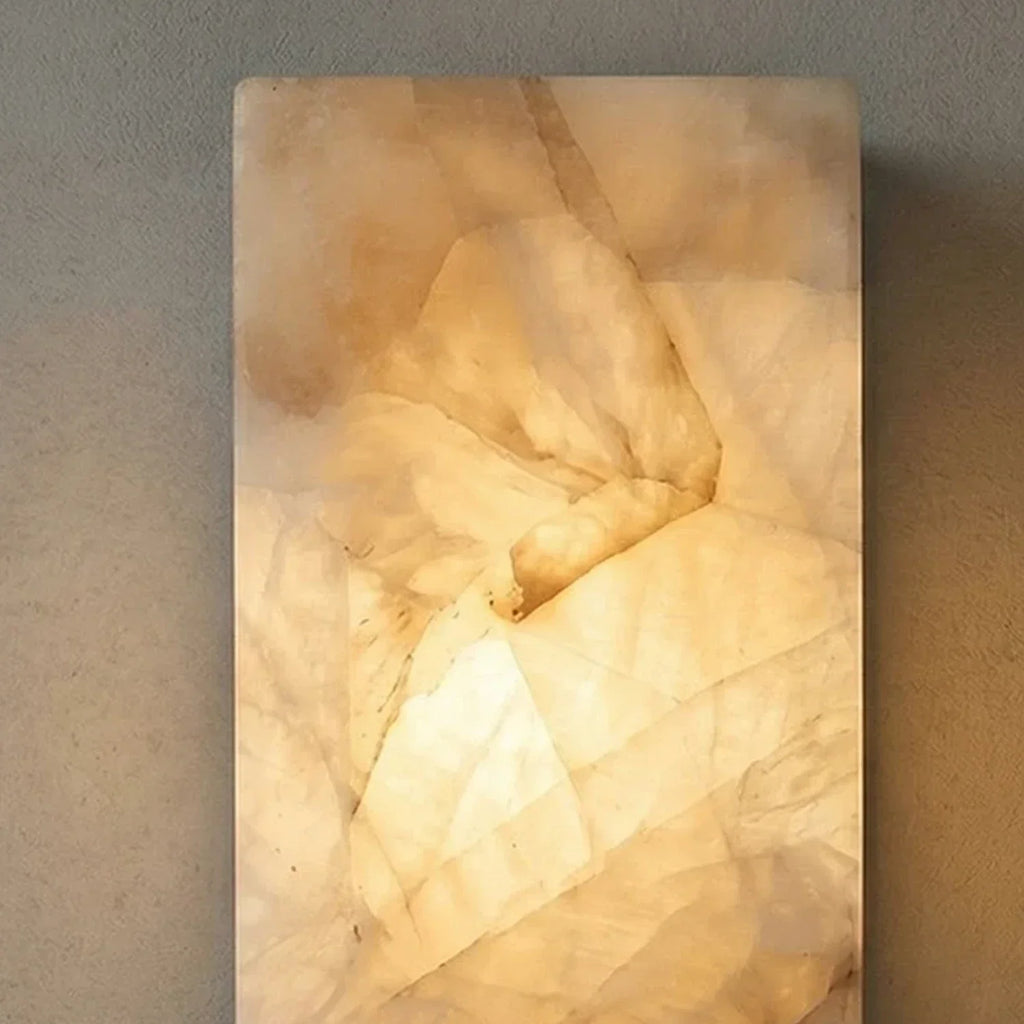 Rectangular Alabaster Wall Light | wildoxy