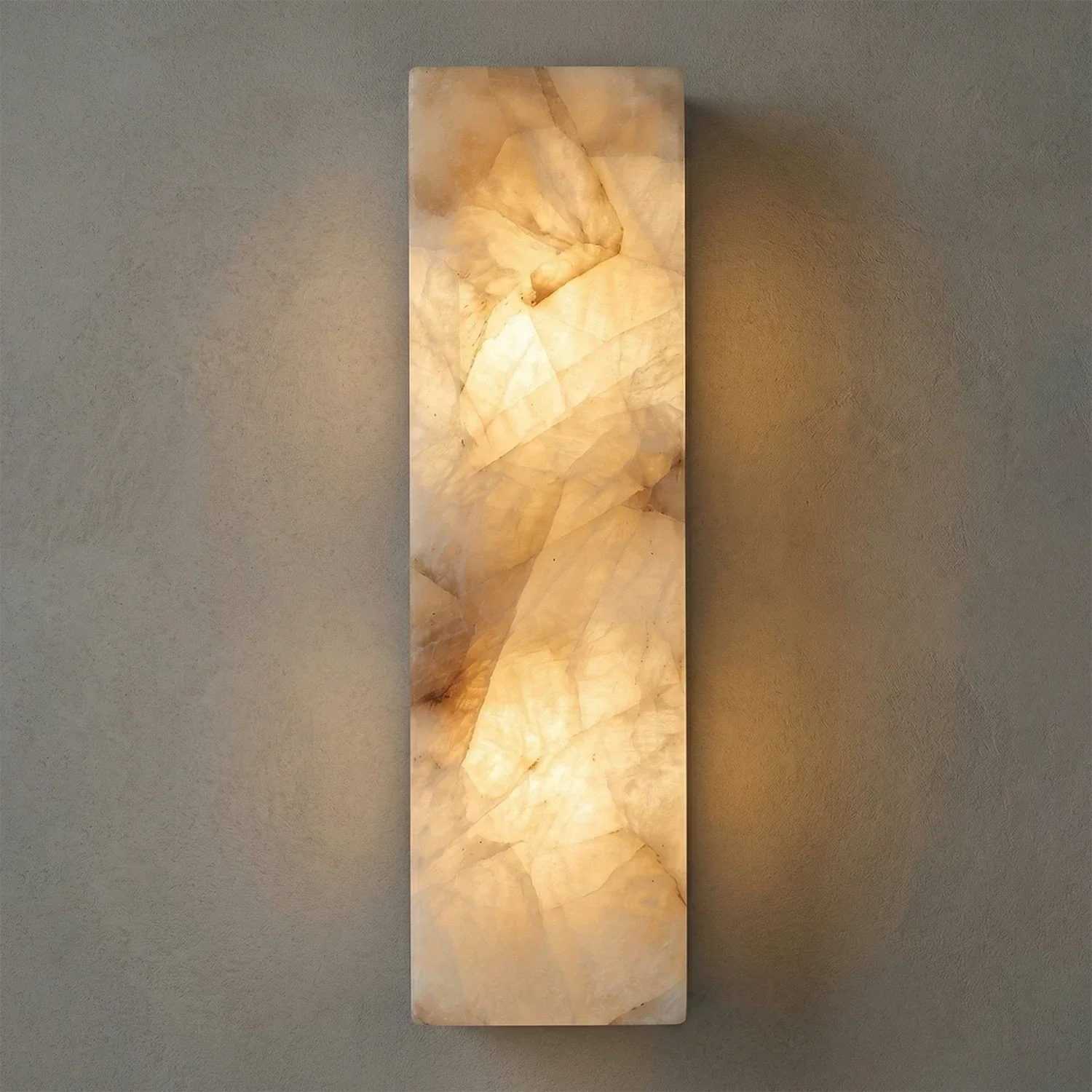 Rectangular Alabaster Wall Light | wildoxy
