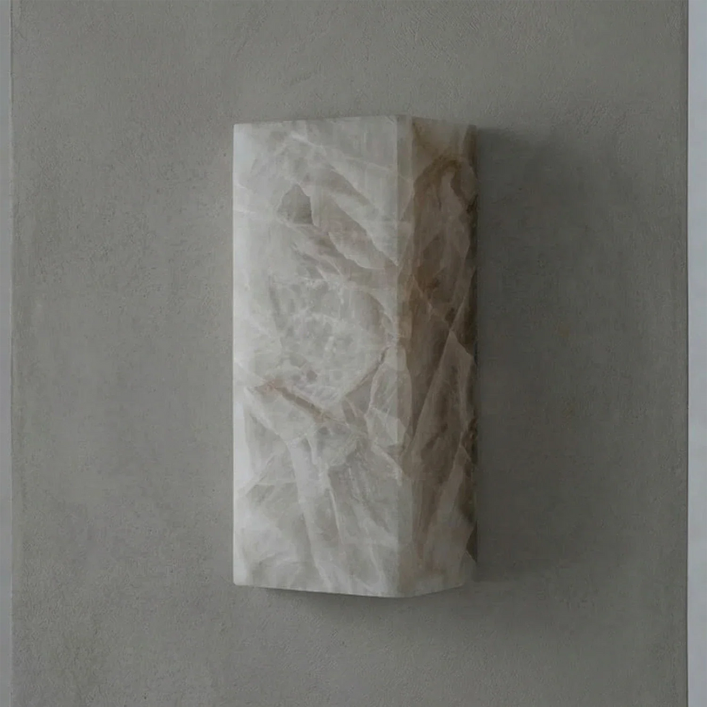 Rectangular Alabaster Wall Light | wildoxy