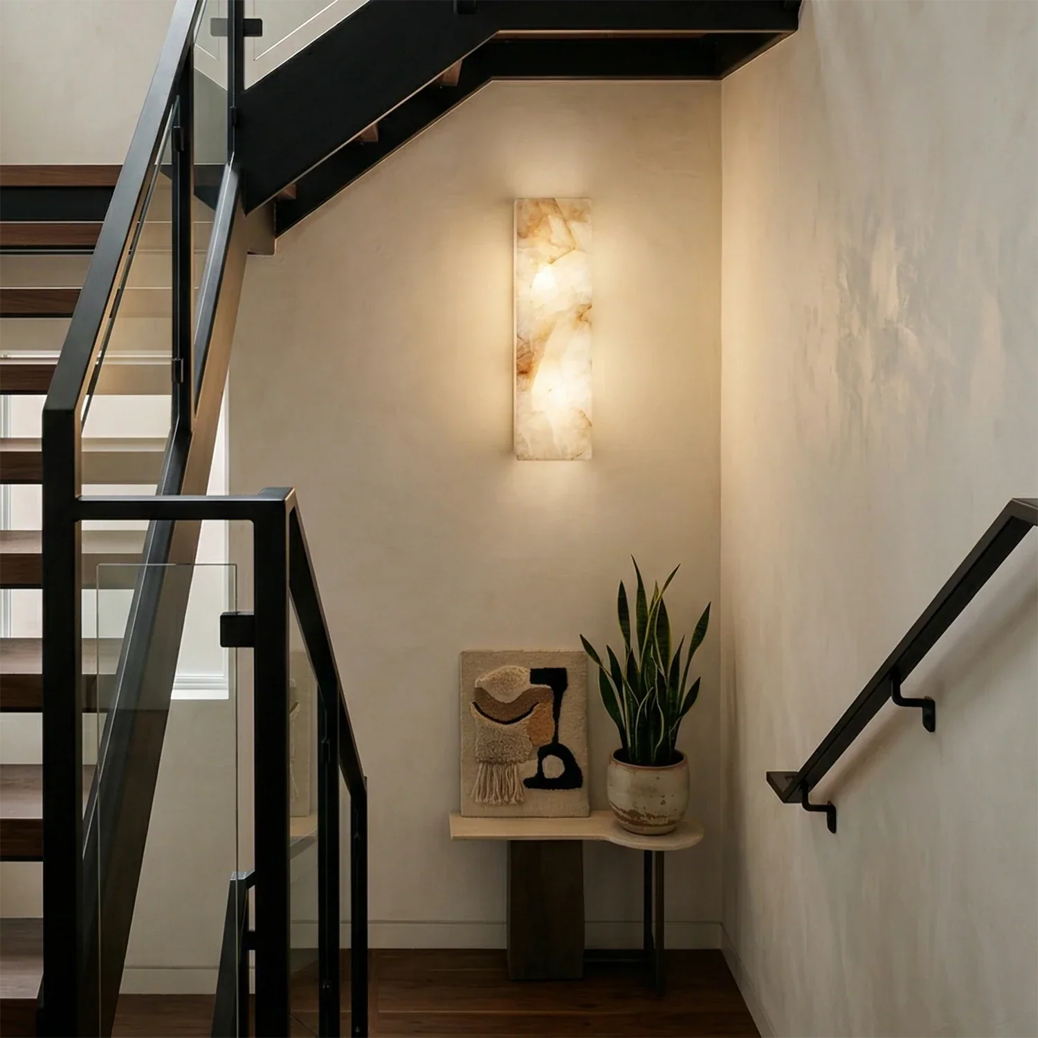 Rectangular Alabaster Wall Light | wildoxy