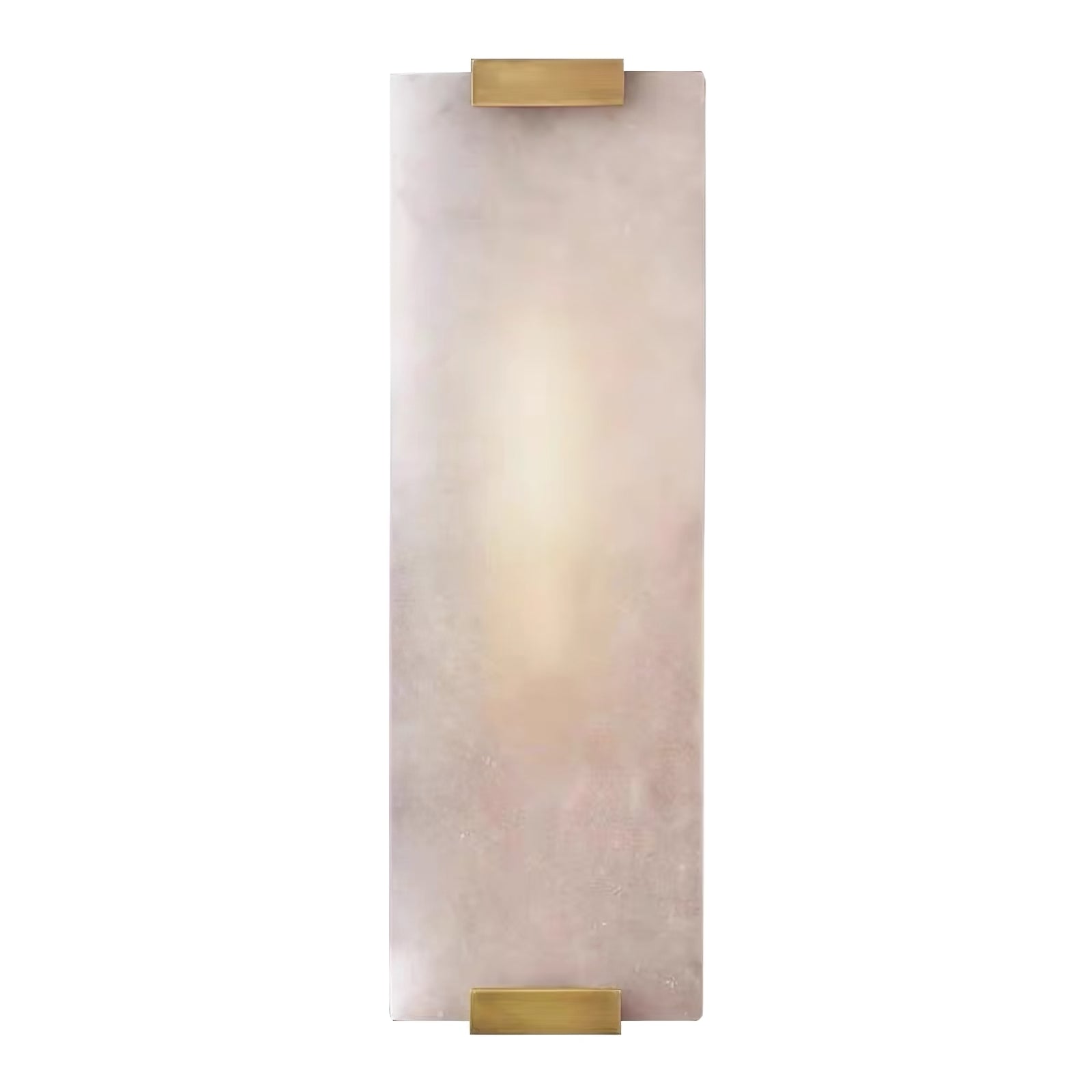 Rectangular Natural Alabaster Wall Sconce | wildoxy