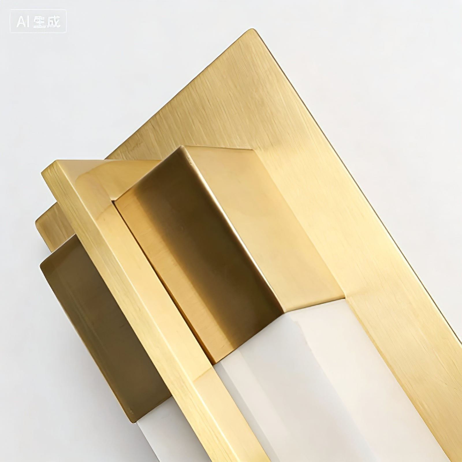 Rectangular Brass Resin LED Wall Lamp | wildoxy