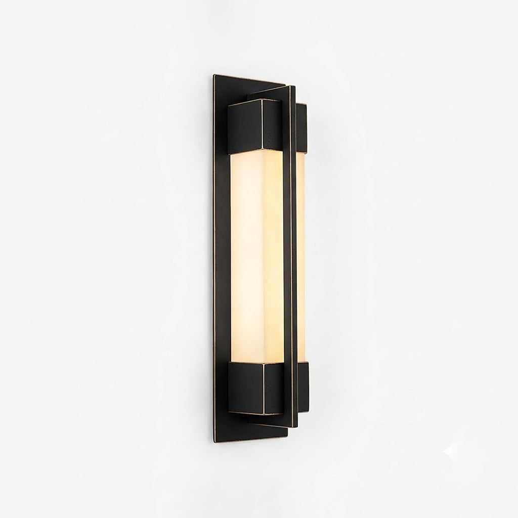 Rectangular Brass Resin LED Wall Lamp | wildoxy