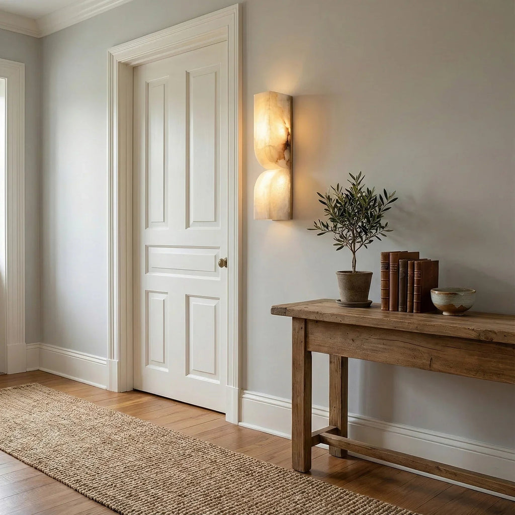 Rectangular Essence Alabaster Wall Sconce | wildoxy