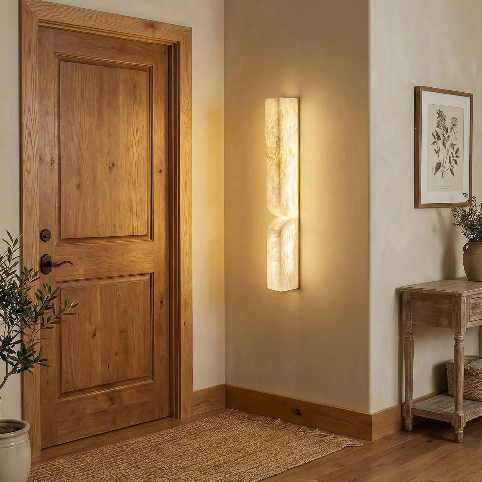 Rectangular Essence Alabaster Wall Sconce | wildoxy