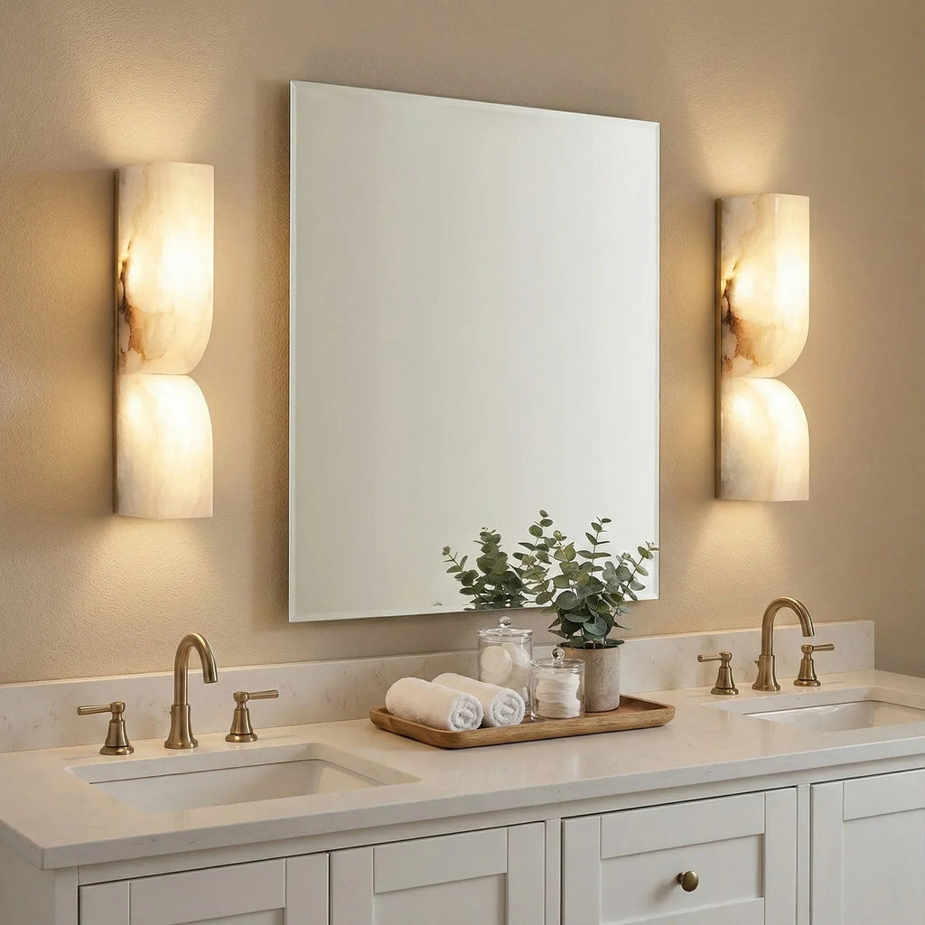 Rectangular Essence Alabaster Wall Sconce | wildoxy
