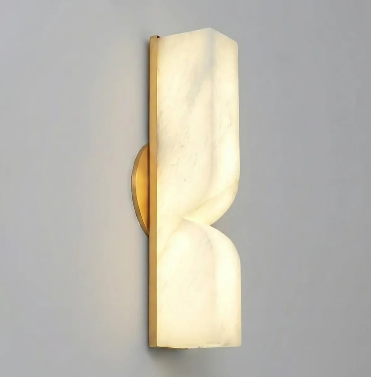 Rectangular Essence Alabaster Wall Sconce | wildoxy