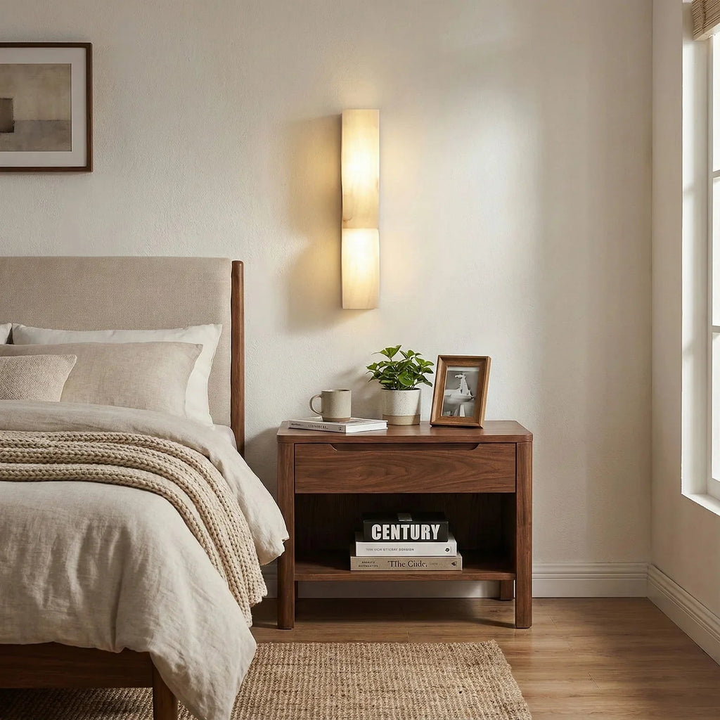 Rectangular Essence Alabaster Wall Sconce | wildoxy