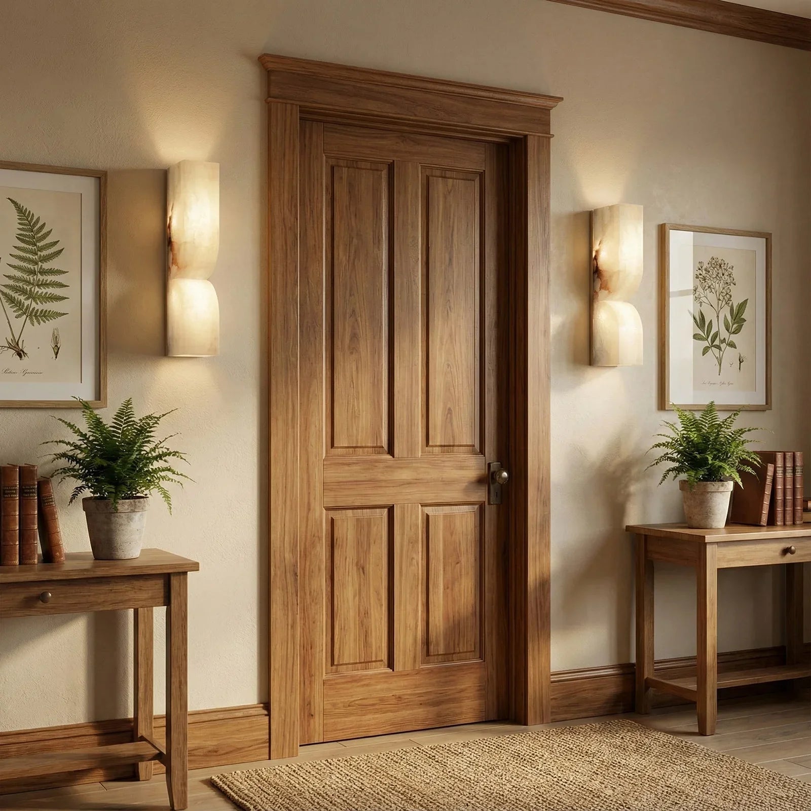 Rectangular Essence Alabaster Wall Sconce | wildoxy