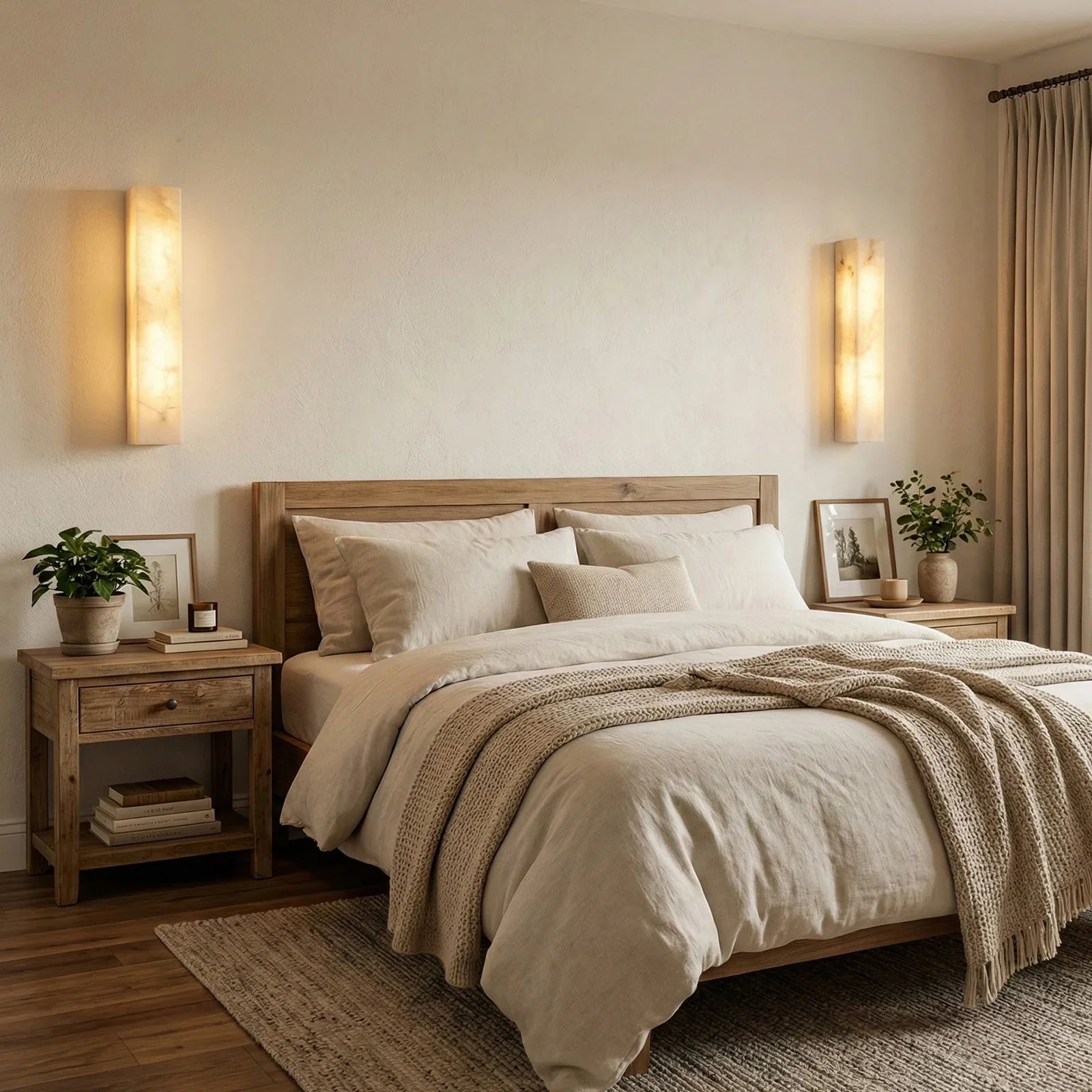 Rectangular Tubular Alabaster Wall Lamp | wildoxy