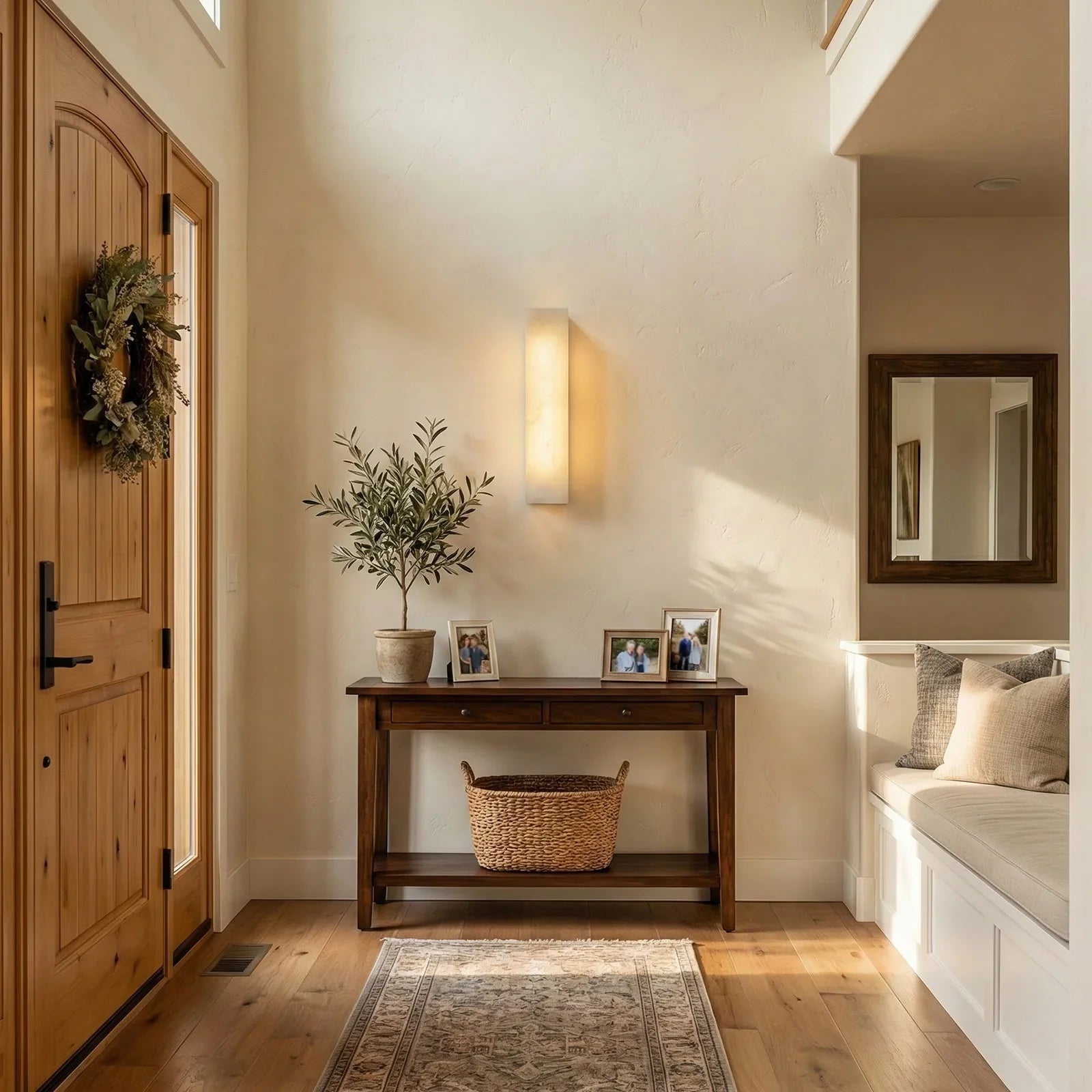 Rectangular Tubular Alabaster Wall Lamp | wildoxy