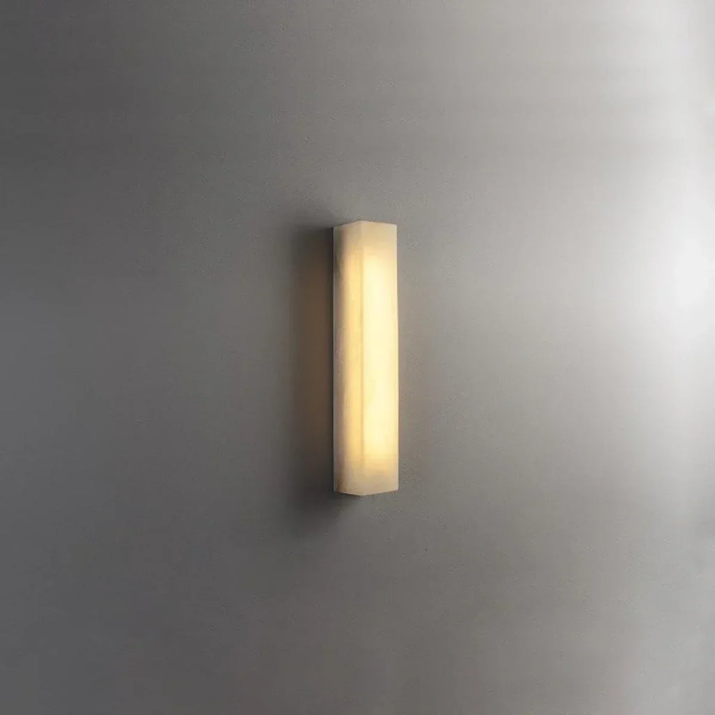 Rectangular Tubular Alabaster Wall Lamp | wildoxy