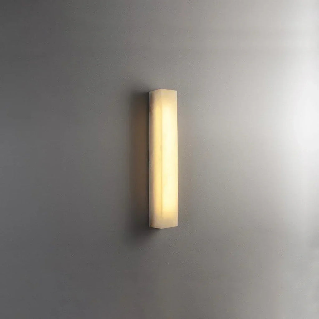 Rectangular Tubular Alabaster Wall Lamp | wildoxy